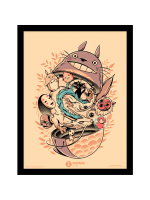 Plakat w ramce Ghibli - Matryoshka Totoro (Mój sąsiad Totoro)