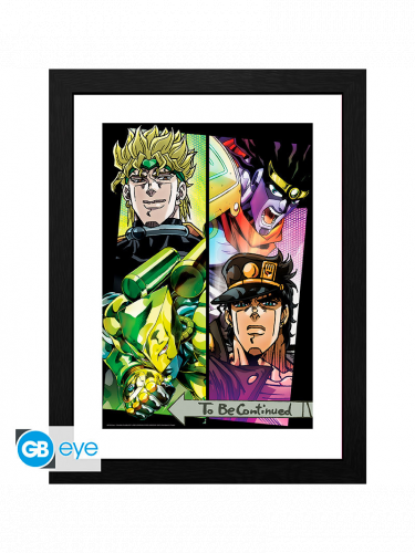 Plakat w ramce Jojo's Bizarre Adventure - Dio & Jotaro