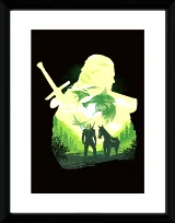 Oprawiony plakat Xzone Originals - Sylwetka z Płotką