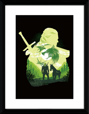 Oprawiony plakat Xzone Originals - Sylwetka z Płotką