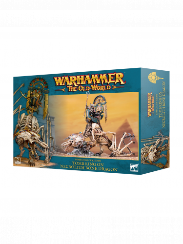 Warhammer The Old World - Tomb Kings of Khemri - Tomb King On Necrolith Bone Dragon (2 figurki)