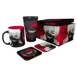 Dárkový set Tokyo Ghoul - hrnek, sklenice, podtácky (poškozený obal)