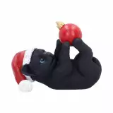 Ozdoba choinkowa Jingle Paws - Cat in Santa Hat Playing With Bauble (Nemesis Now) - Nemesis Now 