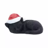 Ozdoba choinkowa Jingle Paws - Sleeping Black Cat in Santa Hat (Nemesis Now) - Nemesis Now 