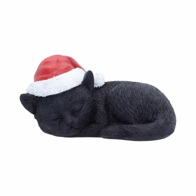 Ozdoba choinkowa Jingle Paws - Sleeping Black Cat in Santa Hat (Nemesis Now) - Nemesis Now 