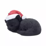 Ozdoba choinkowa Jingle Paws - Sleeping Black Cat in Santa Hat (Nemesis Now) - Wisiorek