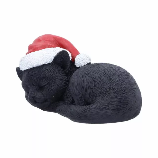 Ozdoba choinkowa Jingle Paws - Sleeping Black Cat in Santa Hat (Nemesis Now) - Wisiorek