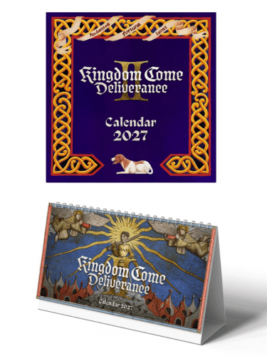 Zestaw kalendarzy Kingdom Come: Deliverance II 2027 (biurkowy + ścienny) ENG