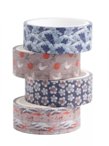 Taśma Washi Hokusai - The Great Wave of Kanagawa (4 sztuki)