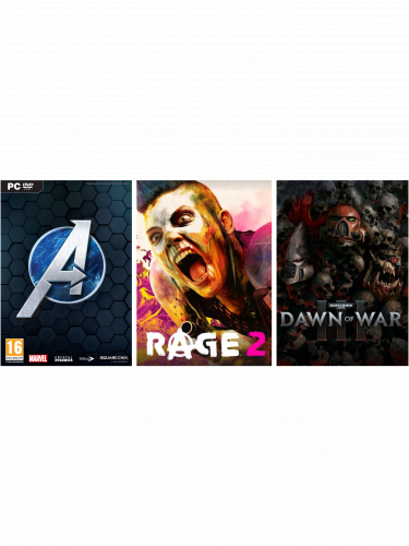 Okazyjny zestaw - Marvel's Avengers, Rage 2, Warhammer 40,000: Dawn of War 3 (PC)