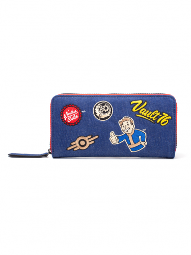 Fallout 76 Damski Portfel Denim Patches