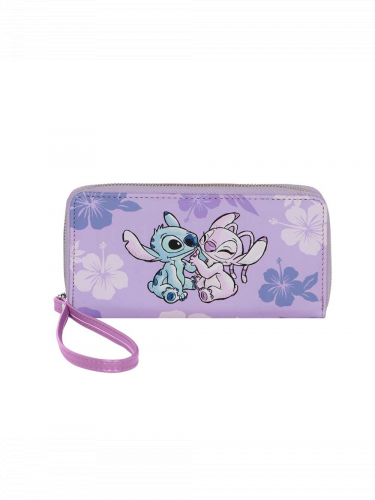 Portfel damski Lilo & Stitch - Stitch & Angel Lilac