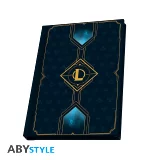 Dárkový set League of Legends - Hextech Logo (sklenice, pin a malý zápisník)