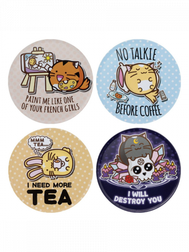 Przypinka Fuzzballs - Drinks (4 szt.)