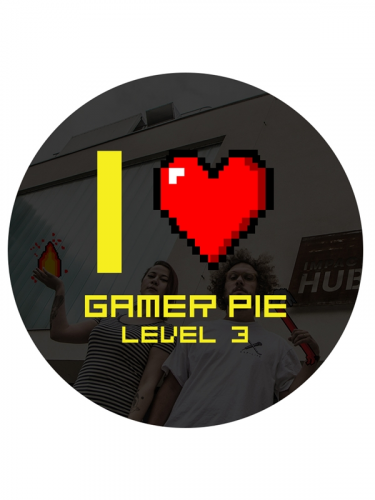 Przypinka Gamer Pie - I Love Gamer Pie (56mm)