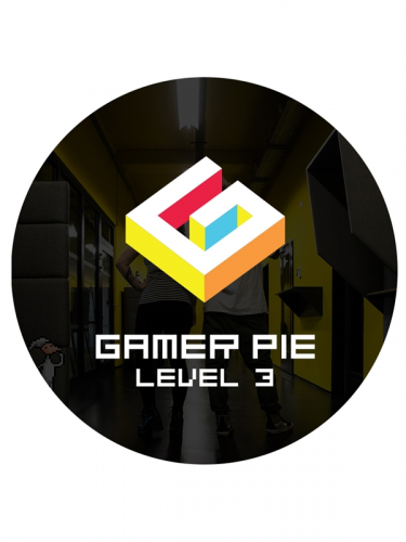 Przypinka Gamer Pie - Level 3 (56mm)