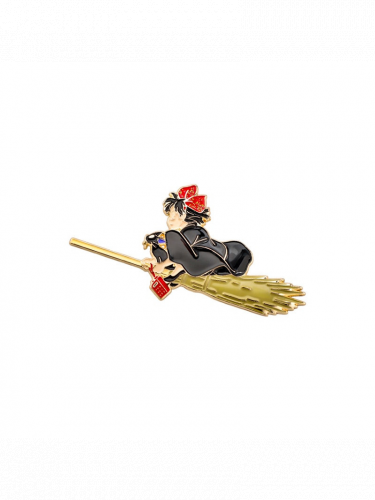 Przypinka Ghibli - Kiki on Broom Metal (Kiki's Delivery Service)