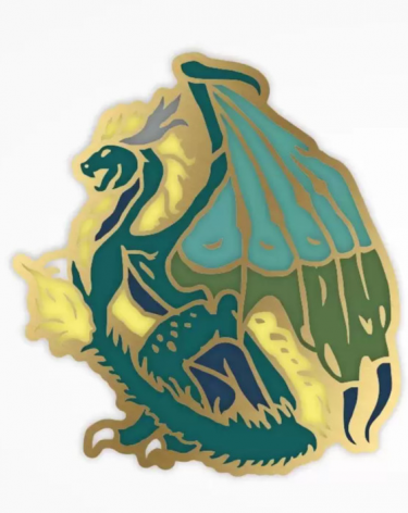 Przypinka  Heroes of Might & Magic III - Dragon Pin (Green Dragon)