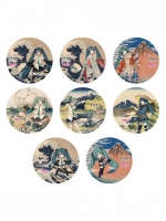 Przypinka Vocaloid - Katsushika Hokusai x Hatsune Miku Badge (losowy wybór)