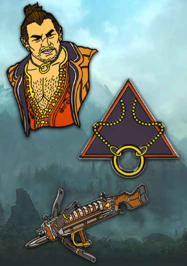 Przypinki Dragon Age - Dragon Age Varric Pin Set