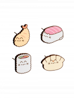 Przypinki Pusheen - Sushi Roll (4 szt.)