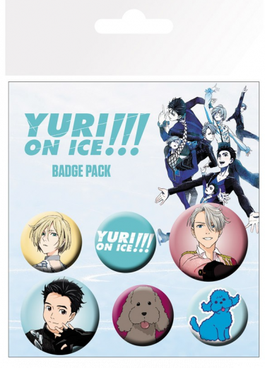 Przypinki Yuri on Ice - Mix