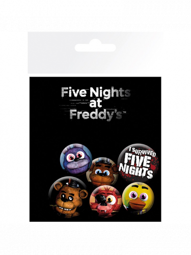 Zestaw przypinek Five Nights at Freddy's - Five Nights at Freddy's Badge Pack