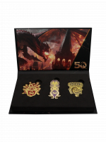 Zestaw przypinek kolekcjonerskich Dungeons & Dragons - 50th Anniversary (3 szt.)