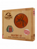Zestaw kolekcjonerski Jurassic Park - Limited Edition (medailon, przypinka)