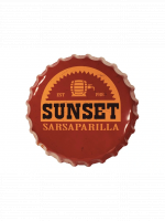 Tabliczka metalowa Fallout - Sunset Sarsaparilla