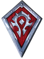 Tabliczka metalowa World of Warcraft - Horde Shield