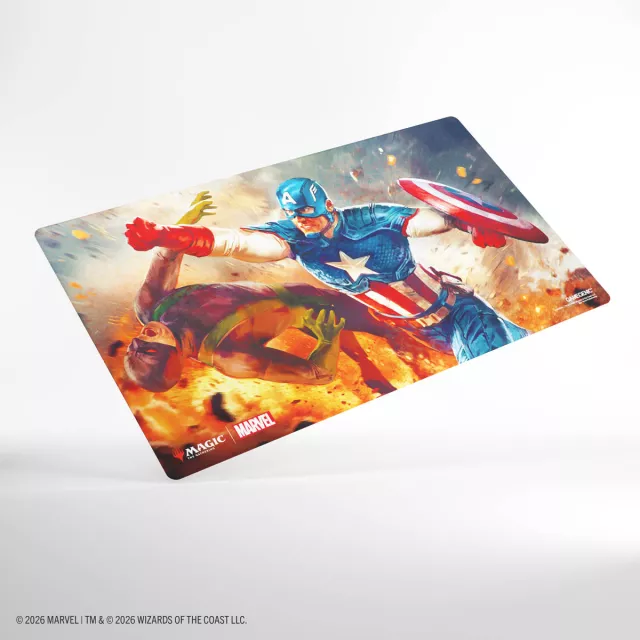 Mata do gry Gamegenic - Marvel Super Heroes - Captain America, Super-Soldier - MTG: Marvel Super Heroes