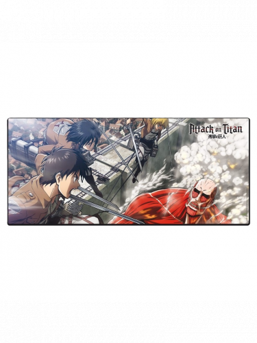 Podkładka pod mysz Attack on Titan - Eren vs Colossal Titan