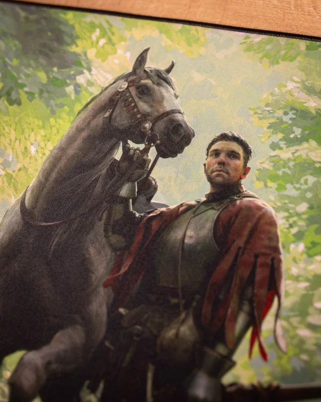Podkładka pod mysz Kingdom Come: Deliverance II - Keyart Henryk i Orzech w lesie