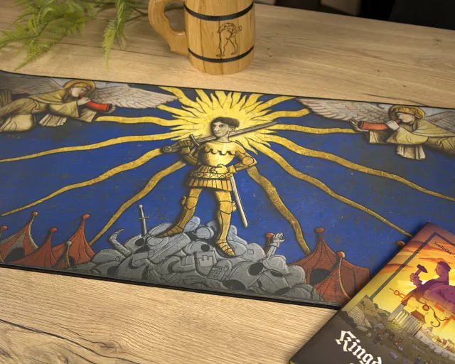 Podkładka pod mysz Kingdom Come: Deliverance II - Cud w obozie (89 × 40 cm) - Xzone Originals
