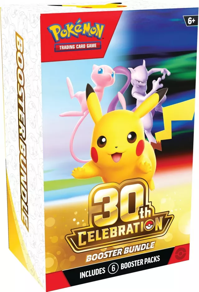 Gra karciana Pokémon TCG: 30th Celebration - Booster Bundle (6 boosterów) - Kolekcjonerska gra karciana TCG