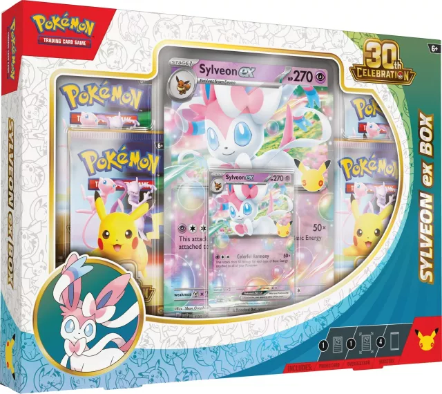 Gra karciana Pokémon TCG: 30th Celebration - Sylveon ex Box - Kolekcjonerska gra karciana TCG