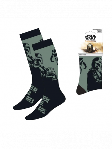 Skarpety the Mandalorian - Where i go, he goes (rozmiar 38/45)