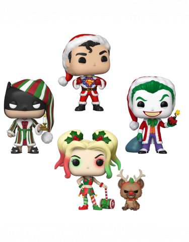 Figurka DC Comics - Superman/Batman/The Joker/Harley Quinn (Funko POP! Heroes 4-Pack)