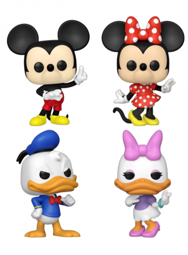 Figurka Disney - Mickey/Minnie/Donald/Daisy (Funko POP! 4-Pack)