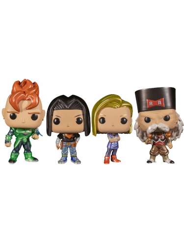 Figurka Dragon Ball Z- Android 16, Android 17, Android 18 & Dr. Gero (Funko POP! Animation) (4-pack)