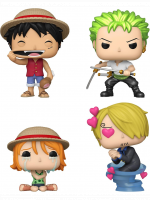 Figurka One Piece - Monkey D. Luffy, Roronoa Zoro, Nami & Sanji 4-pack (Funko POP! Animation)
