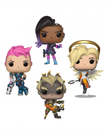 Figurka Overwatch - Sombra/Zarya/Junkrat/Mercy (Funko POP! Games 4-Pack)