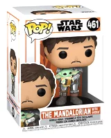 Mandalorian Funko Pop Figurka - Mando holding Grogu