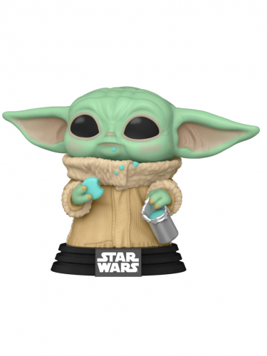 Mandalorian Funko POP figurka Baby Yoda z ciastkiem