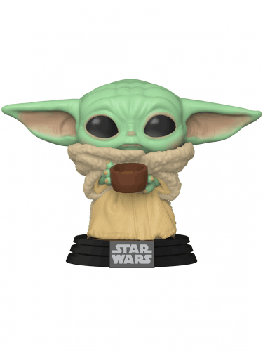 Mandalorian POP figurka Baby Yoda z kubkiem