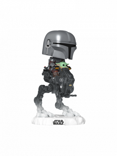 Figurka Star Wars: The Mandalorian & Grogu - The Mandalorian with Grogu in Imperial Remnant AT-RT (Funko POP! Rides 837)