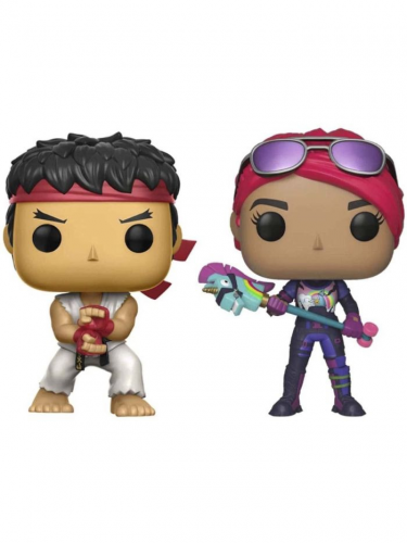 Figurka Street Fighter x Fortnite - Ryu & Brite Bomber (Funko POP! Games 2-Pack)