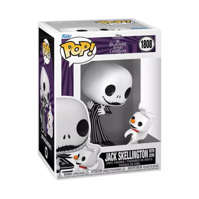 Figurka The Nightmare Before Christmas - Jack Skellington with Zero (Funko POP! Disney 1808) - Tim Burton