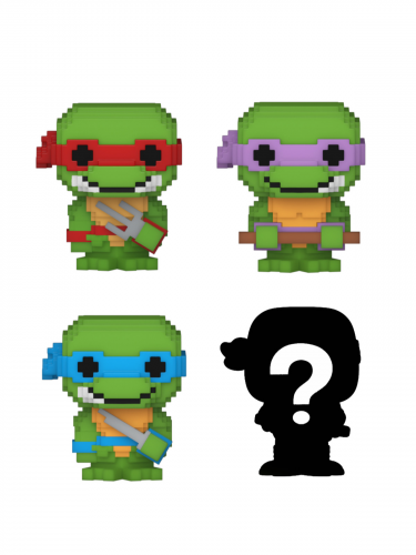 Figurka Želvy Ninja - 8-Bit 4-pack (Funko Bitty POP)